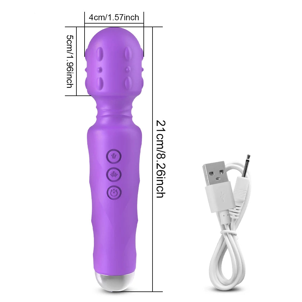 Wand Vibrator for Clitoral Nipple & Breast Stimulation