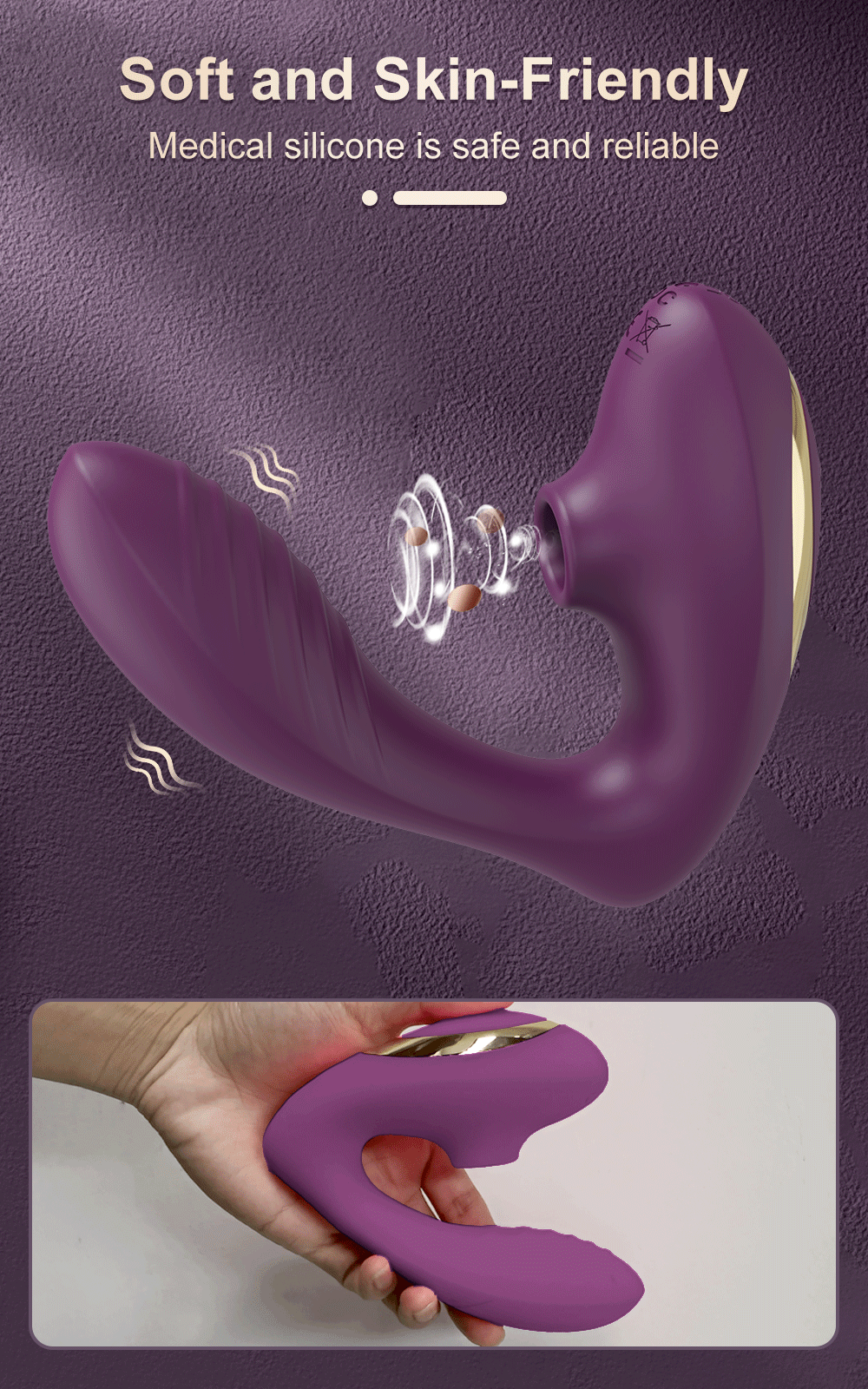 Dual-Action Clit Sucker and G-Spot Vibrator