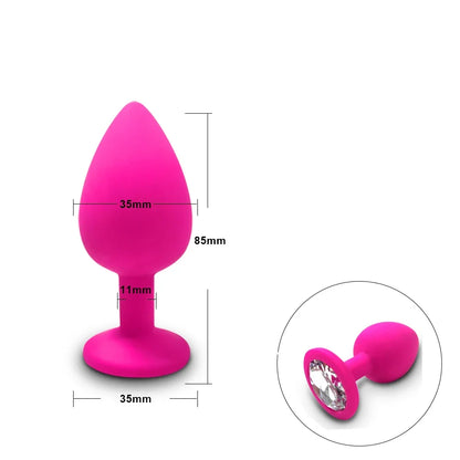 4pcs Soft Silicone Anal Plug Mini Erotic Butt Plug for Anal Toy Beginner Prostate Massager Sex Toy for Men Women Gay Couples