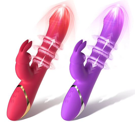 3-in-1 Dildo Rabbit Vibrator G-Spot & Clitoral Anal Stimulator
