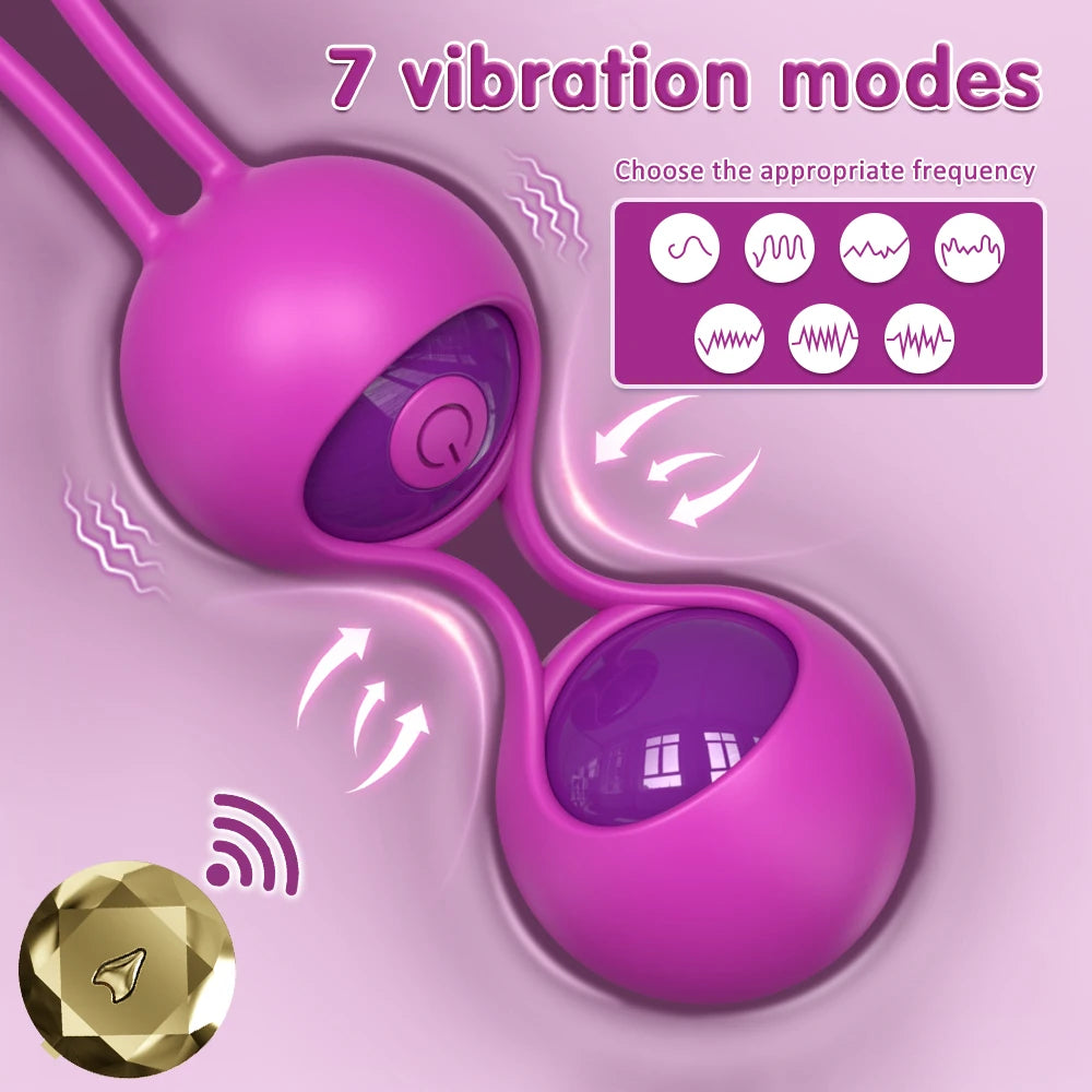 Smart Remote Geisha Kegel Balls for Vaginal Tightening