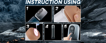 LCD Electric Penis Pump: 4 Training Pressure & 5 Suction Auto Modes