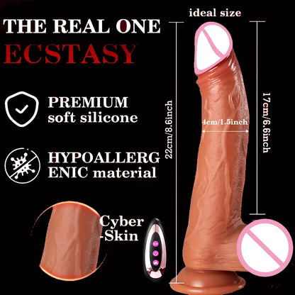 4 in 1 Huge Heating Swing Dildo with Remote Control