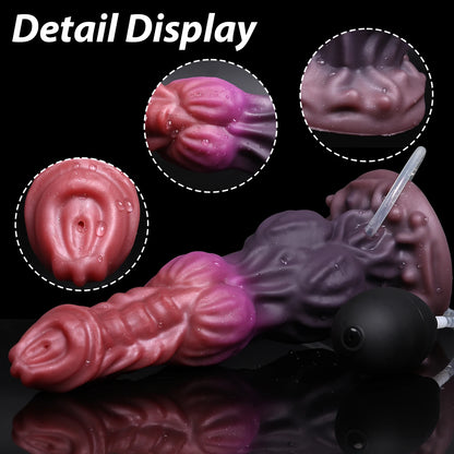 Realistic Knotted Dildo - Ejaculating Inflatable Anal Toy