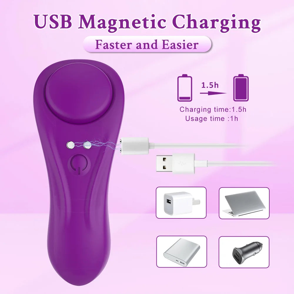 APP-Controlled Magnetic Clit Stimulator Panty for Women