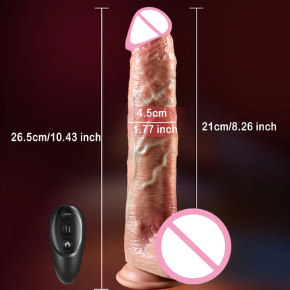 Telescopic Realistic Dildo with Big Penis & Anal Plug