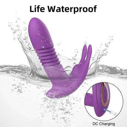 App Controll Thrusting Vibrator for G-Spot & Clit