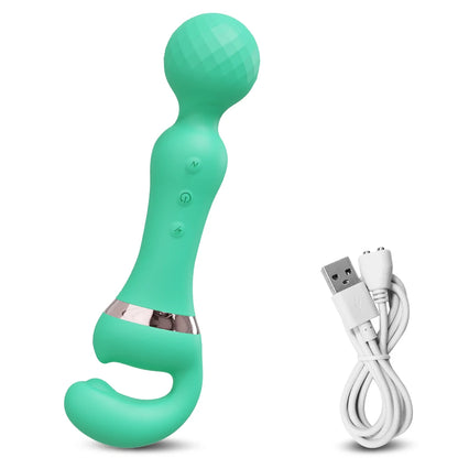 3-in-1 Wand for G-Spot Clitoral & Nipple Stimulation