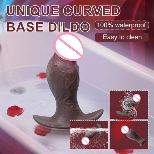 Anal Plug & Realistic Dildo - Dual Pleasure