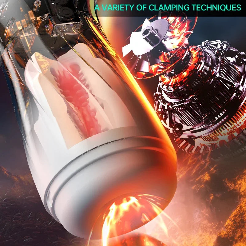 Automatic Sucker Male Masturbator with 9 Vibration & 4 Suction Modes