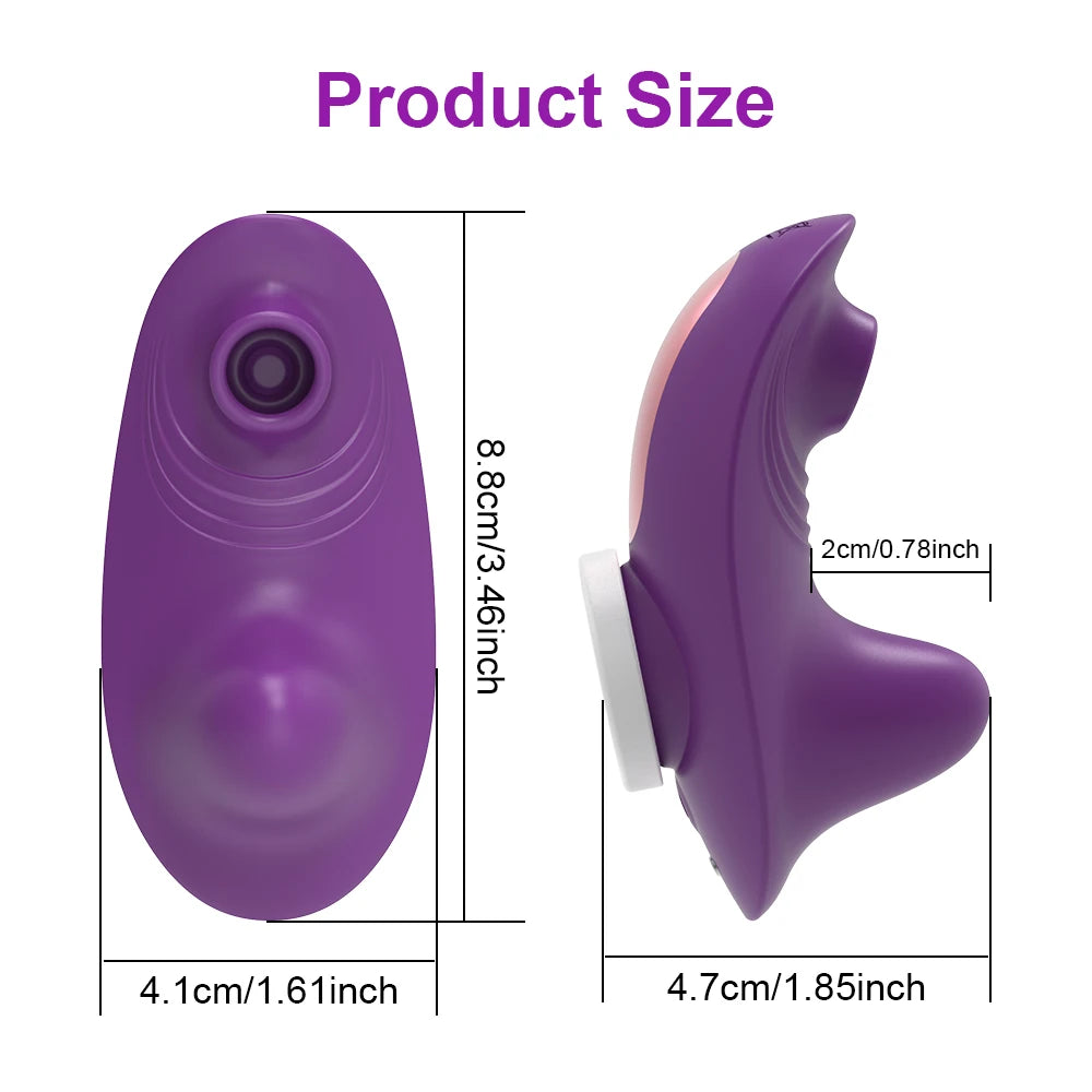 Remote Control Clit Sucker Panty with Magnetic Seal