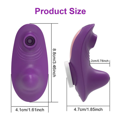 Remote Control Clit Sucker Panty with Magnetic Seal