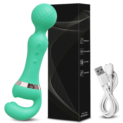 3-in-1 Wand for G-Spot Clitoral & Nipple Stimulation