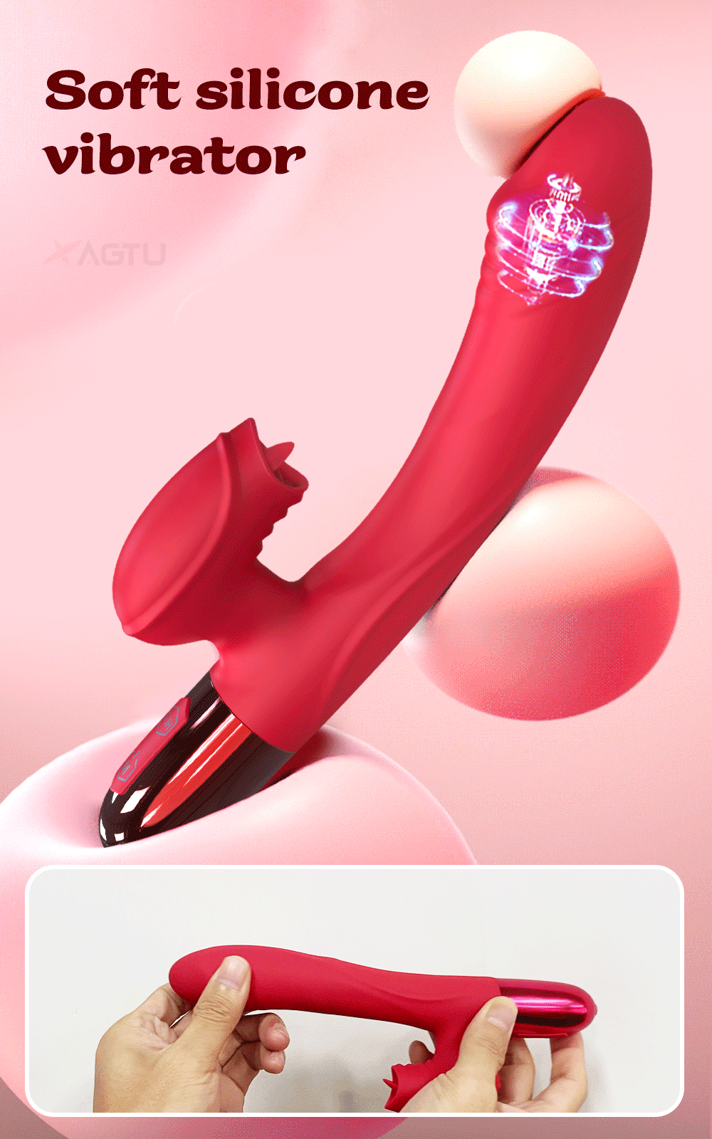 Heating Rabbit Vibrator for Women with G-Spot & Clitoral Stimulation