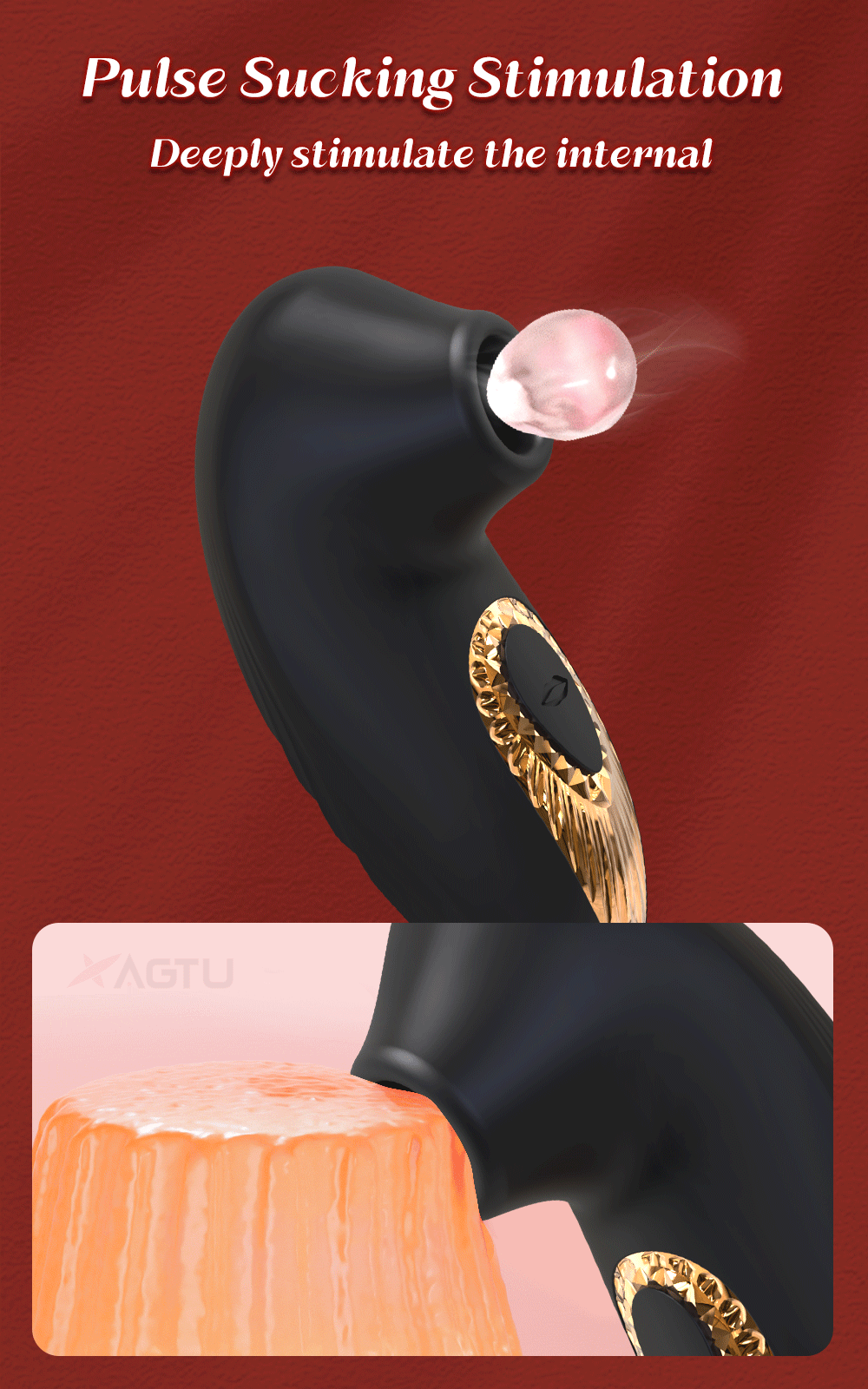 Clitoral Suction Vibrator with Nipple Stimulator for Women