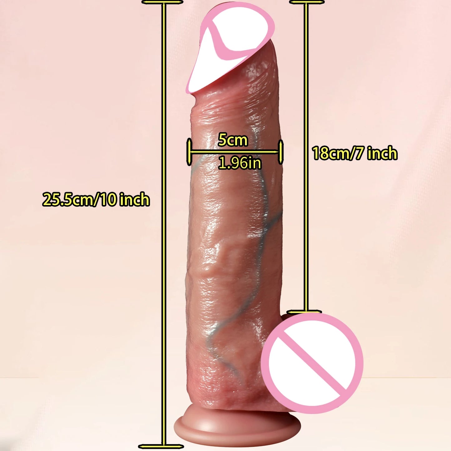 2-in-1 Sliding Foreskin & Ejaculating Dildo - for Realistic Penetration & Play