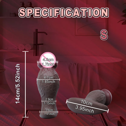 Anal Plug & Realistic Dildo - Dual Pleasure