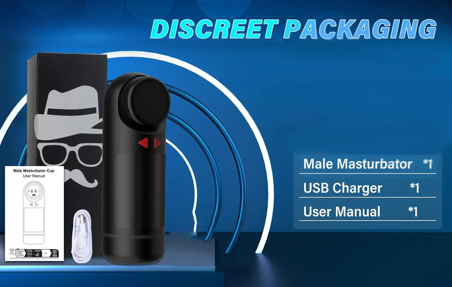 Realistic Vagina Automatic Male Masturbator with Thrusting & Sucking