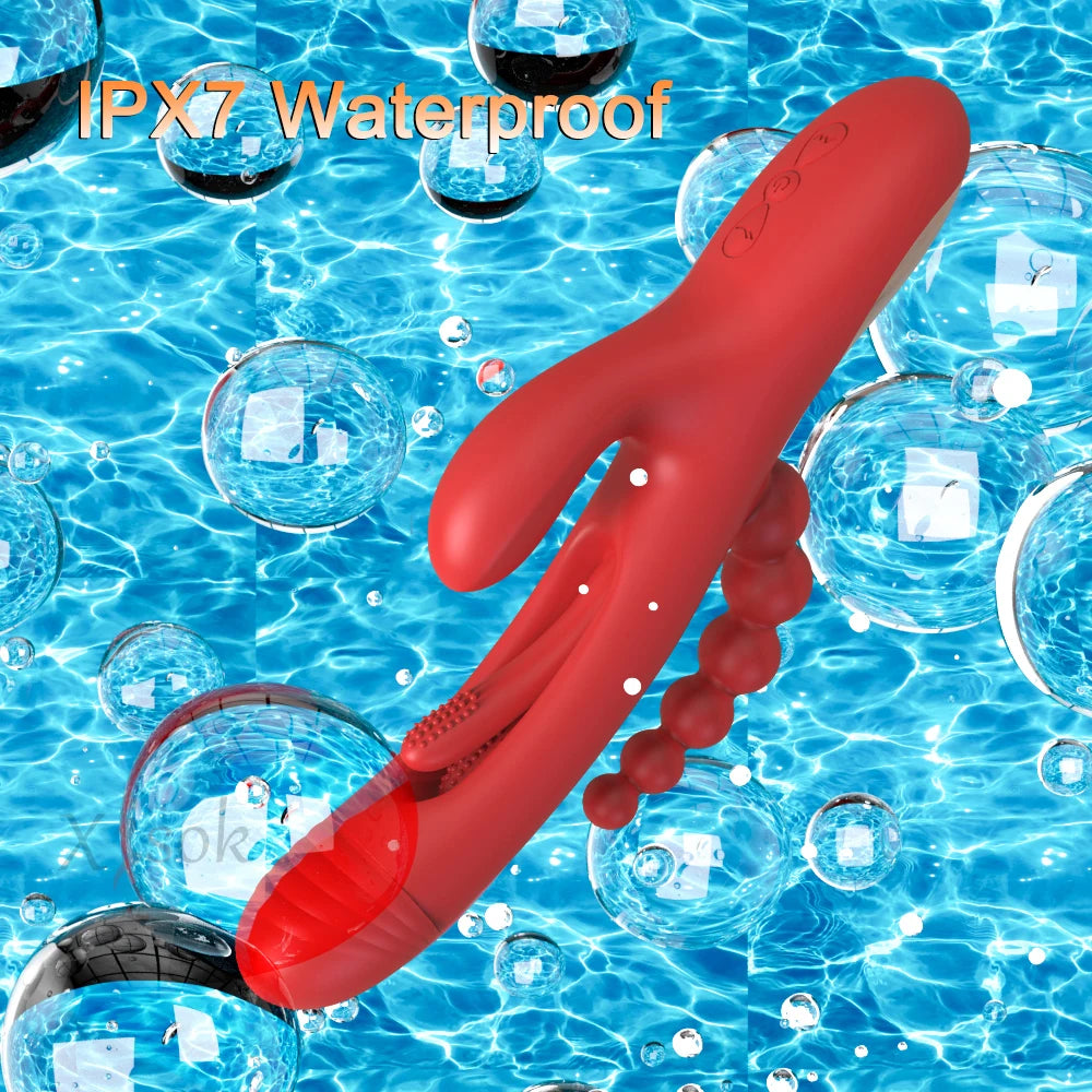 Tapping Flapping Rabbit Vibrator with G-Spot & Anal Stimulation