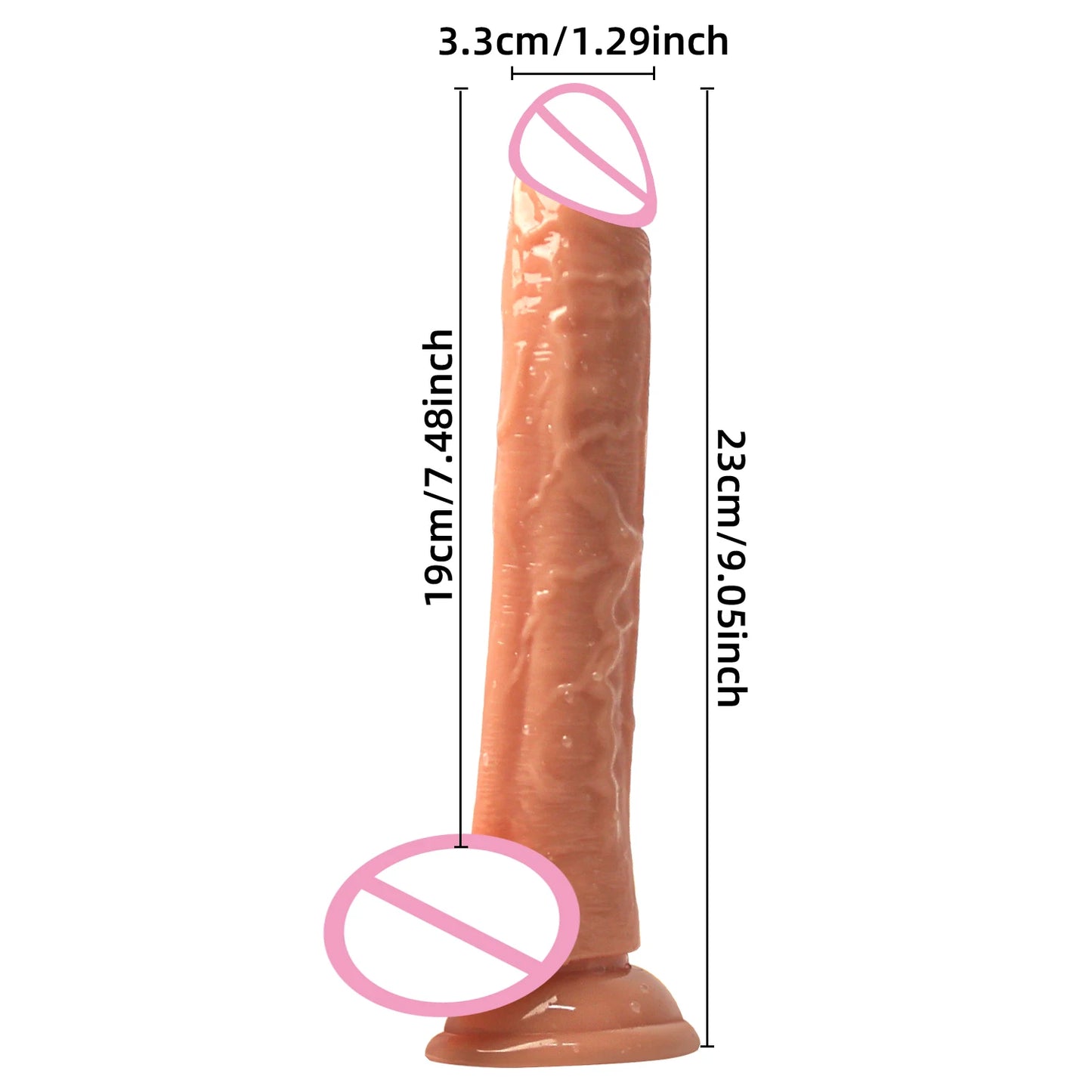 Realistic G-Spot Dildo with Suction Cup