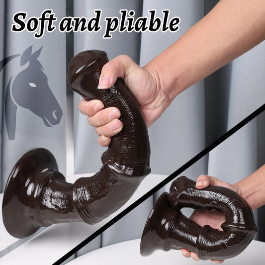 Horse Dildo with Suction Cup - Realistic Animal Toy