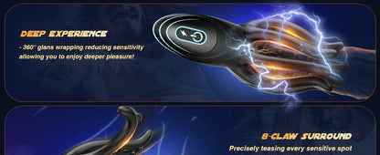 Electric Penis Vibrator with 9 Modes & Delay Training