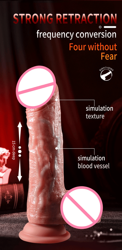 Heating Realistic Dildo with Remote Control