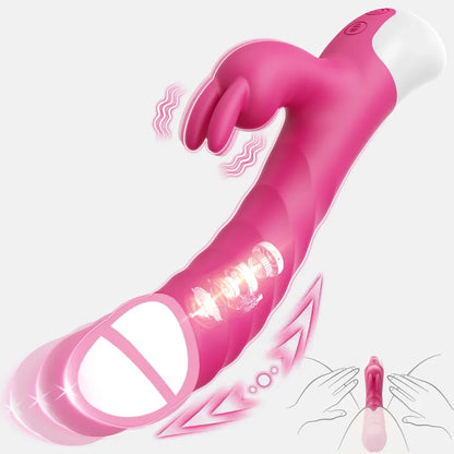 Powerful Rabbit Vibrator: Dual G-Spot & Clitoral Dildo