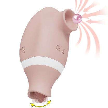  SparkleMini Air-Pulse Sucking Vibrator in rose gold,ergonomic clitoral stimulator for targeted wellness .