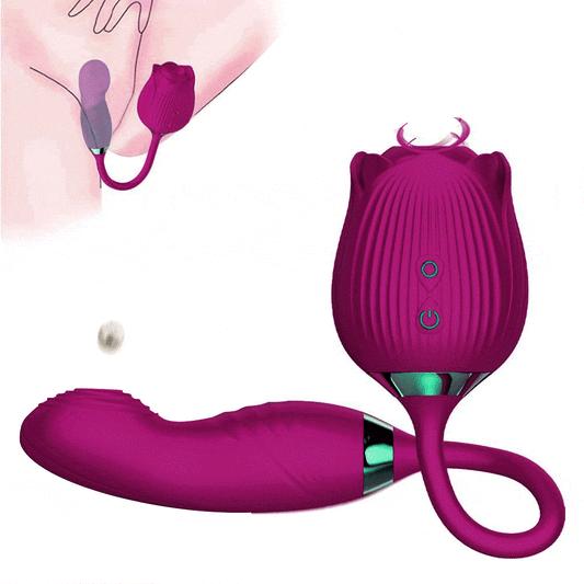 10-Speed Rose Vibrator for Clitoral & G-Spot Stimulation