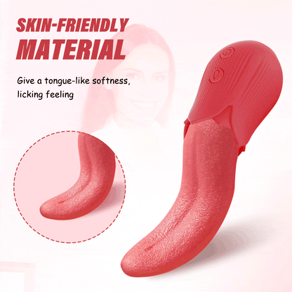20-Frequency Rose Toy with Realistic Tongue-Licking Sensation
